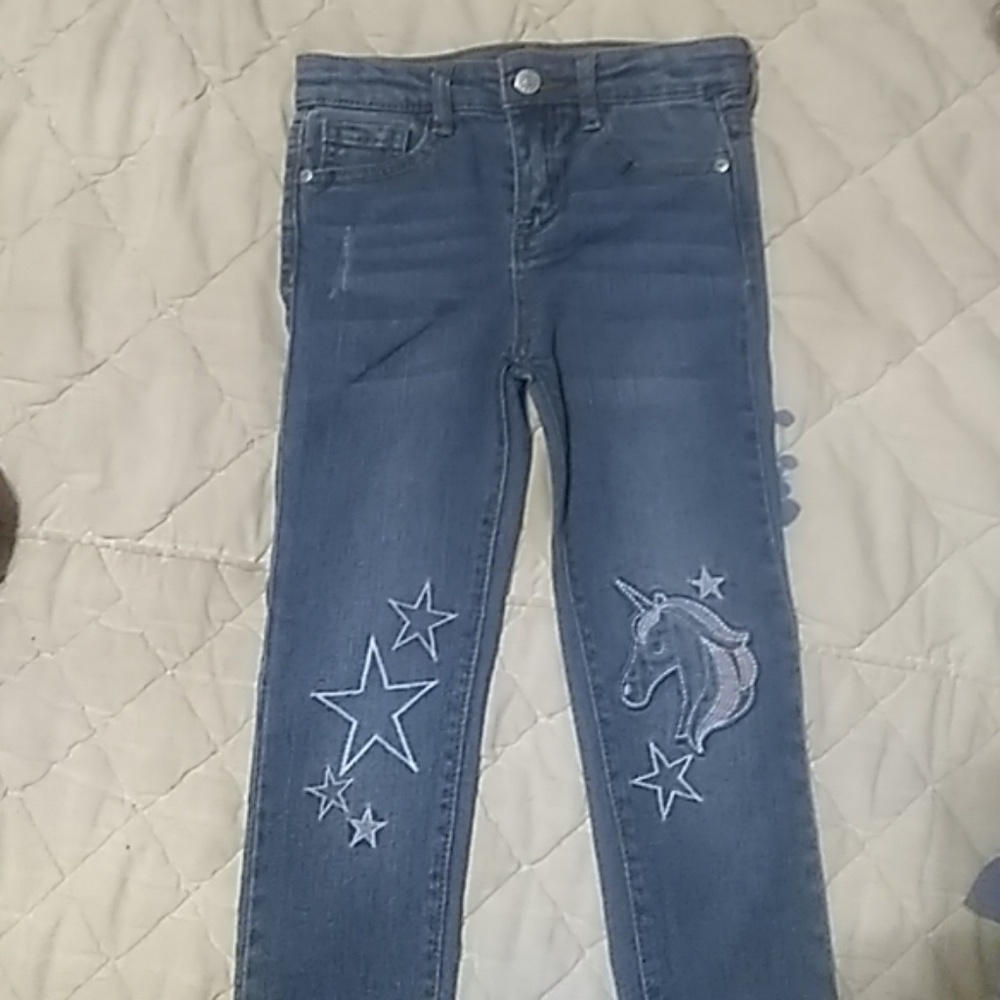 Girls Epic Threads Size 5 Unicorn Jeans